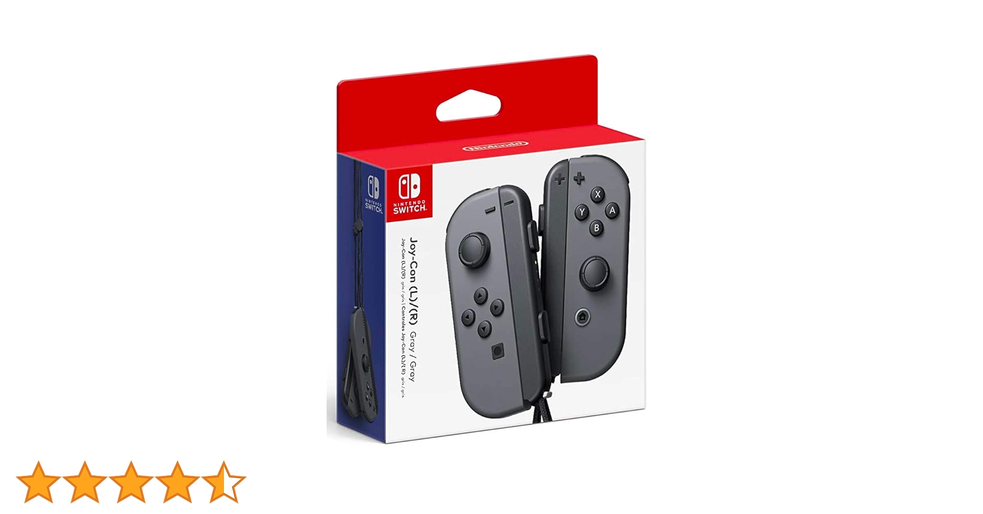 Joy-Con Controller (L/R): Gray for Nintendo Switch : Amazon
